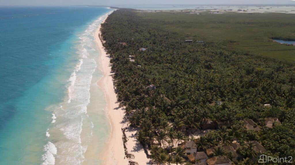 Tulum coastline looking south